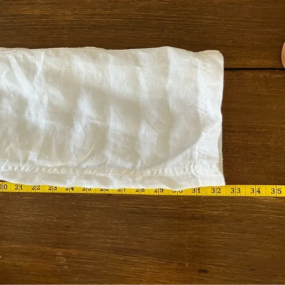 Pure White Linen Pants - Picture 9 of 14